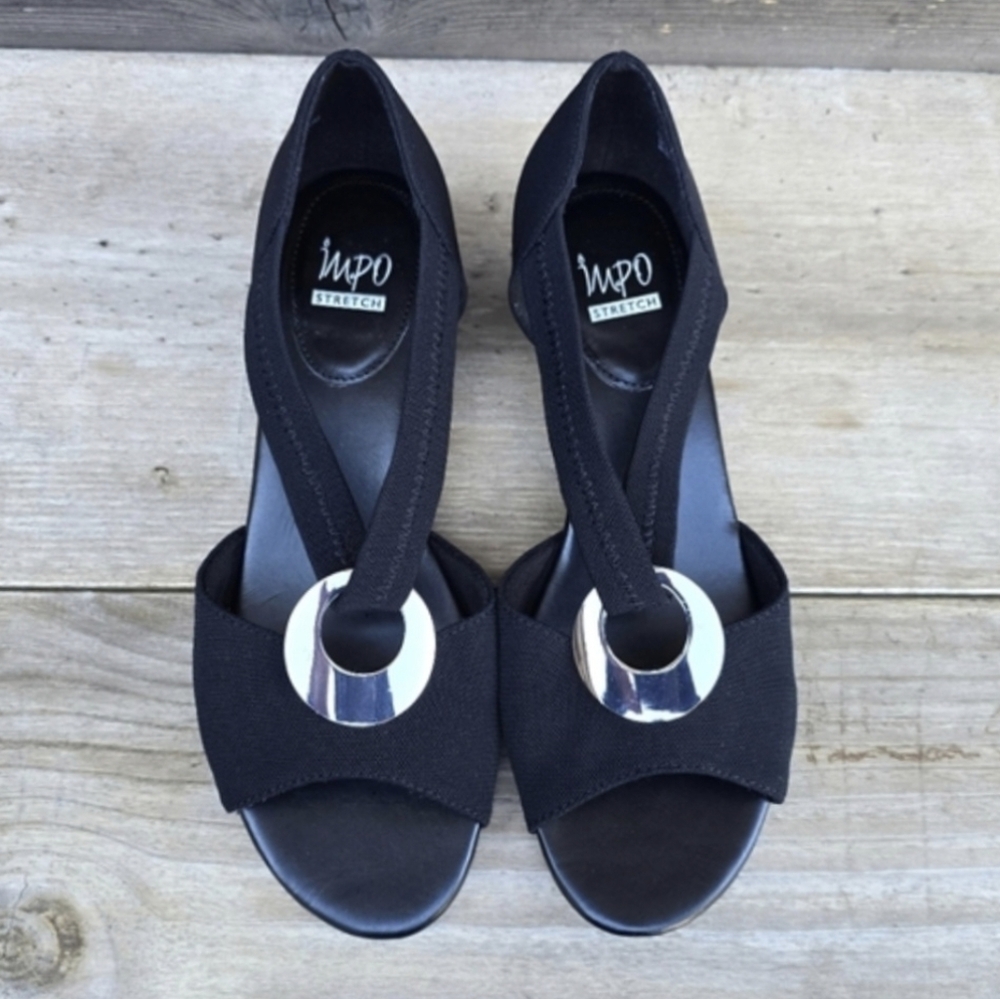 Impo Stretch NEW Rancho Modern Minimalist Comfort Wedge Sandals 7.5M